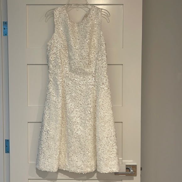NWT white sequin dress - Picture 1 of 3
